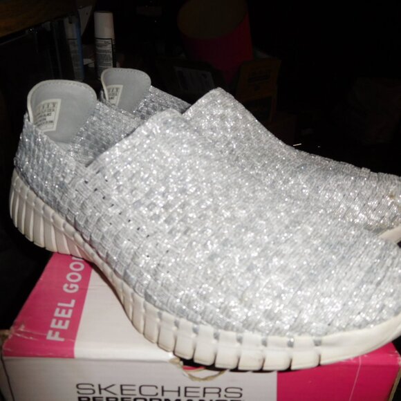 9M SKECHERS GO WALK SMART TWILIGHT SILVER - Picture 4 of 13